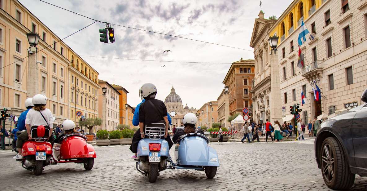 Afternoon Vespa Sidecar Tour with Gourmet Gelato Stop - Key points worth clocking before you go
