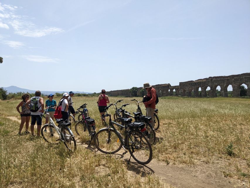 Appia Antica & Aqueducts e-Bike Tour - Official Provider - Pass by Cecilia Metella and the Caetani fortress twist