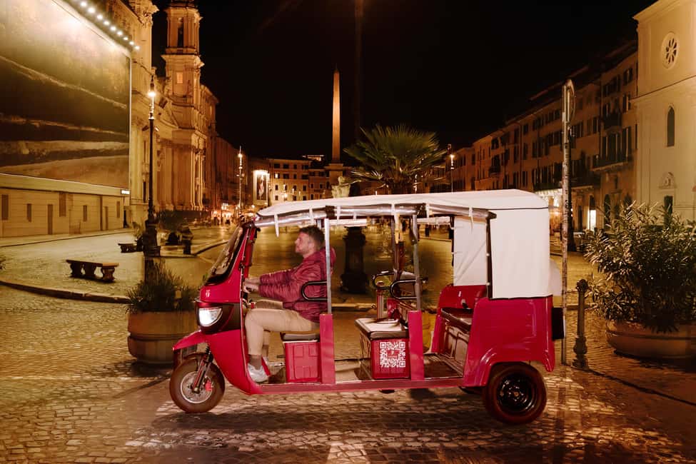 E-Tuk Tour: Rome by Night - Electric E-Tuk Rome at Night: a low-stress way to see the classics