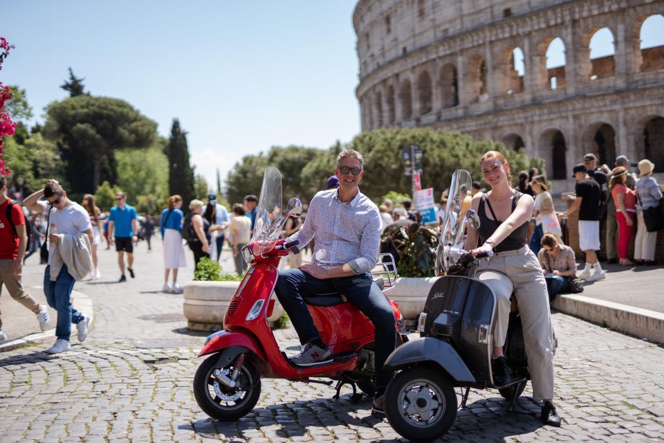 Explore city on Vespa with Professional Photographer - Via del Colosseo start: what happens before you roll