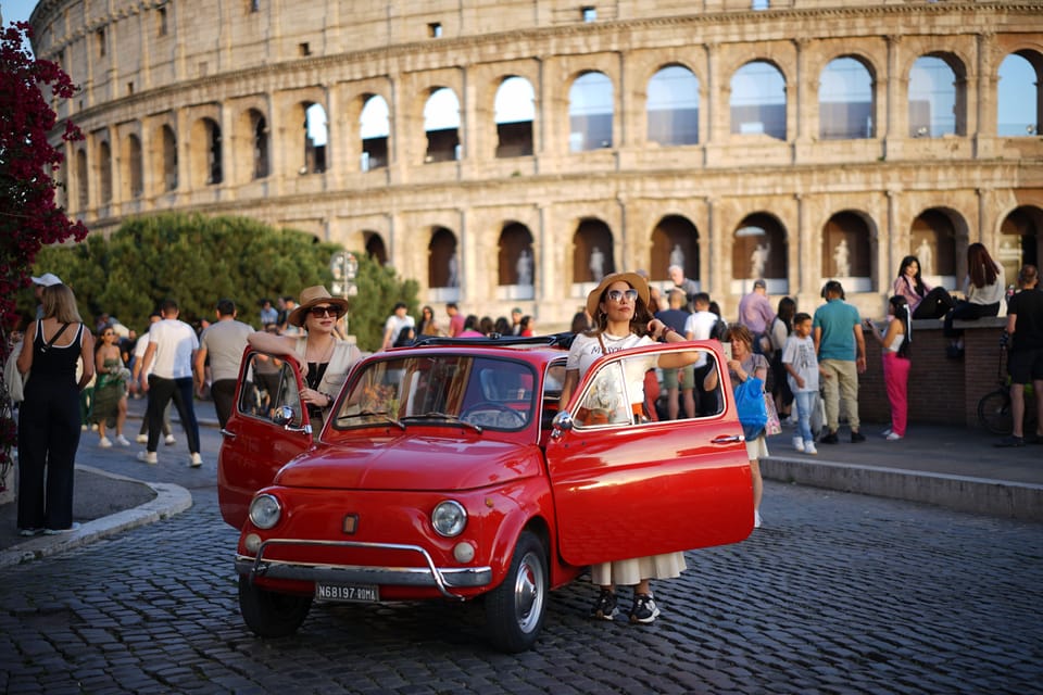 Explore Rome in Style by A Vintage Car Fiat 500 Tour - Aperol Spritz plus photos: what’s really included
