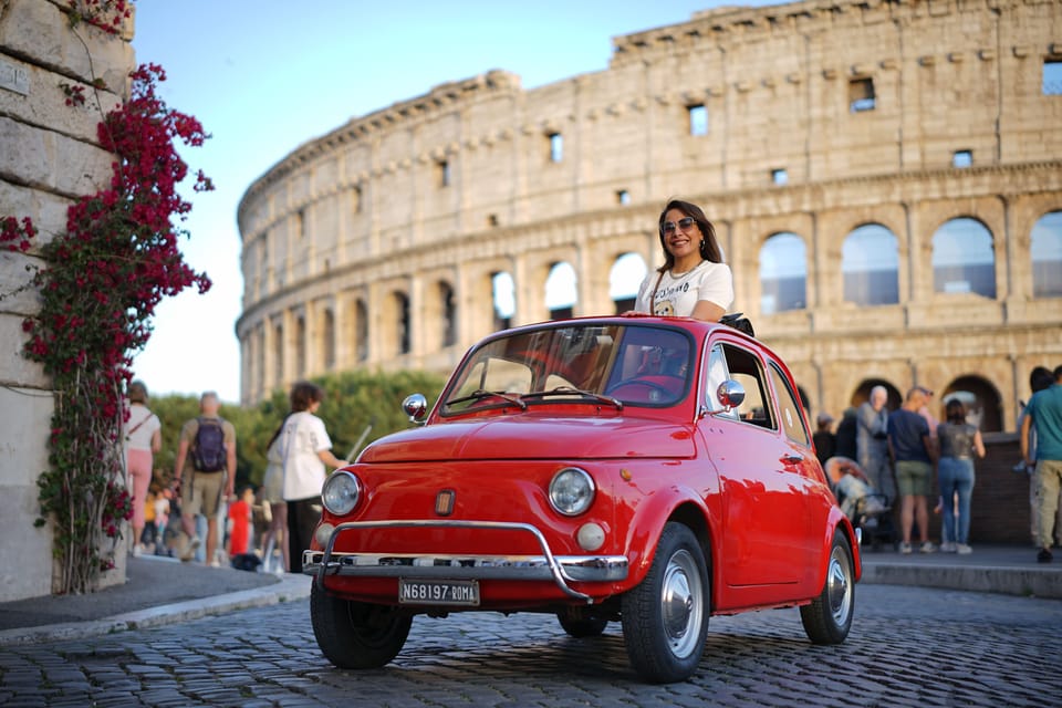 Explore Rome in Style by A Vintage Car Fiat 500 Tour - Your guide and group size: smoother than a crowd day