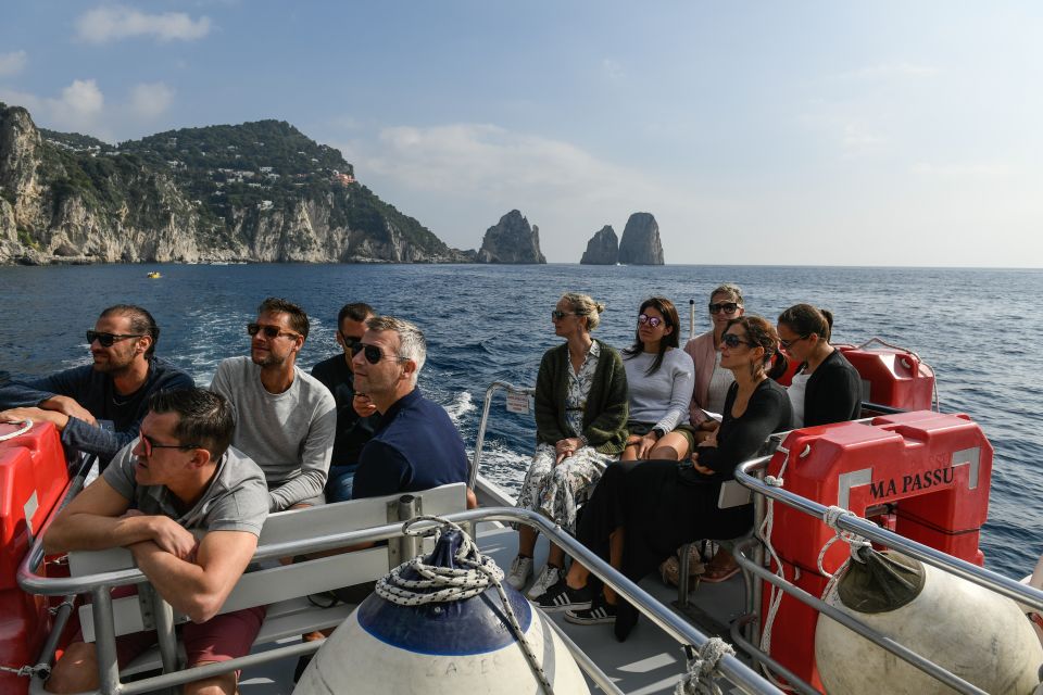 From Rome: Capri and Anacapri Guided Tour and Island Cruise - The Gulf of Naples Cruise: Vesuvius, Faraglioni, and Grotto Time