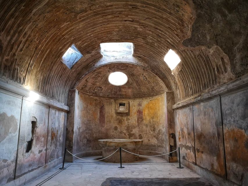From Rome: Pompeii Day Trip by Fast Train and Car - Forum Baths: where routine shows up in stone