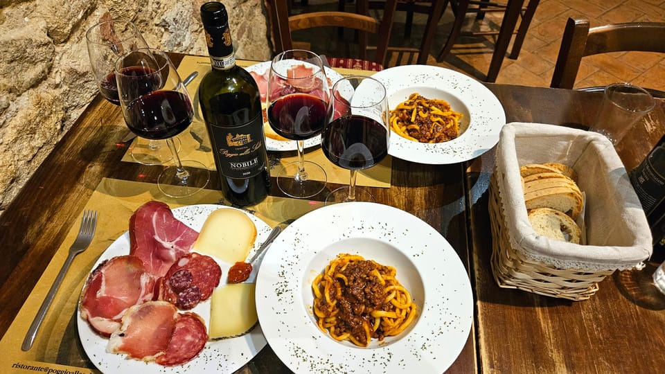 From Rome: Tuscany, Montepulciano Tour with Wine & Lunch - A Real Winery Visit in the 1200s (Plus an Etruscan Tomb)