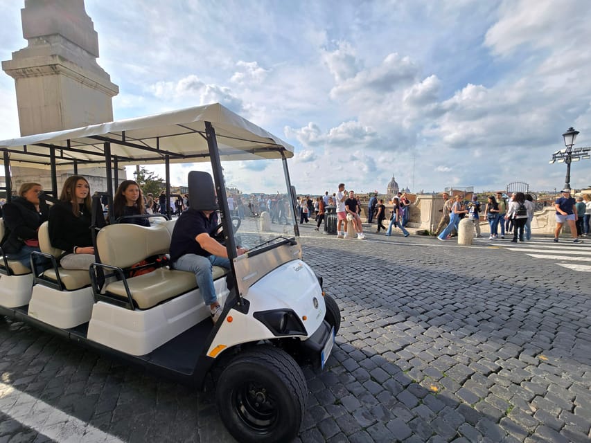 Golf Cart Tour of Rome: 3h with local guide and Gelato - Via Veneto and Piazza Barberini: classic Rome street energy