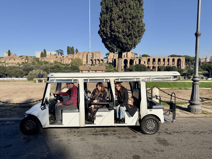 Golf Cart Tour: Private Experience of Rome's City Center - Getting on and off easily: pickup, timing, and pace