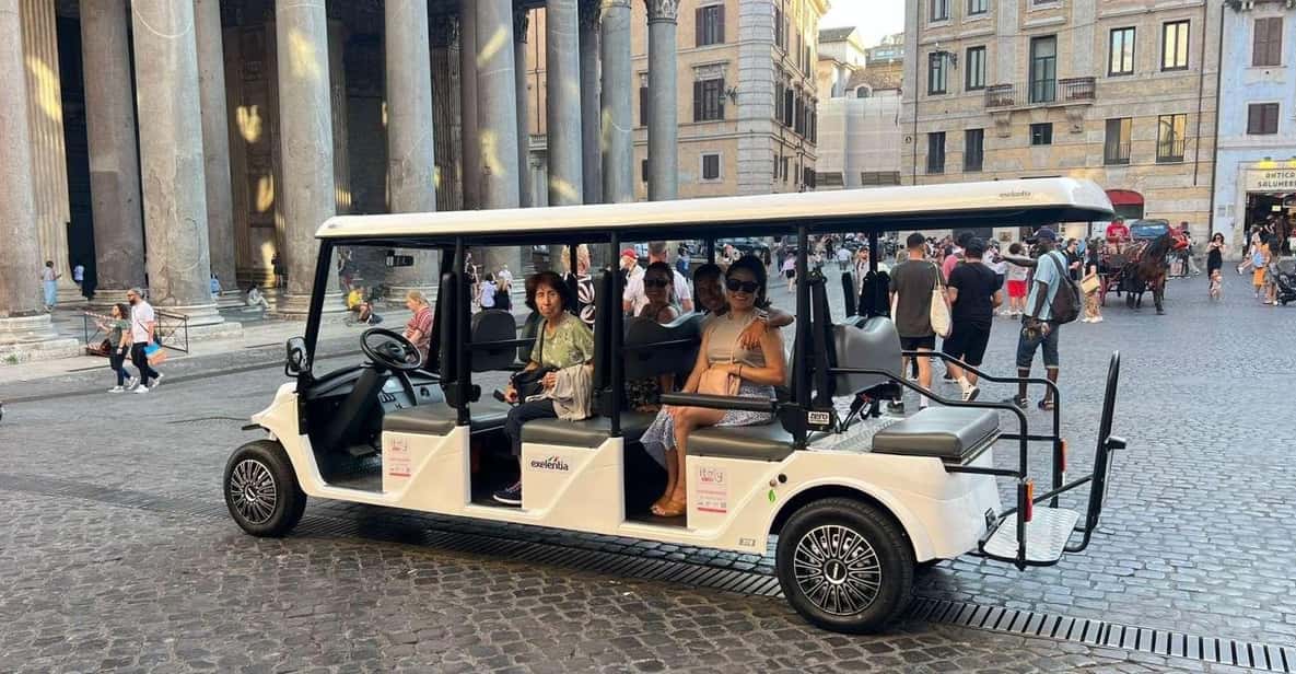 Private Golf Cart Tour: Discover Rome's Best Highlights - The “Big Icons” Stops: Colosseum, St. Peter’s, Pantheon, Trevi