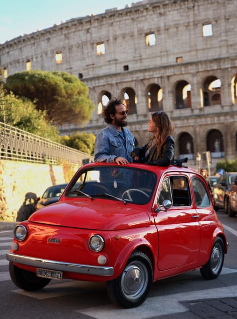 Professional Photoshoot with most Classic Fiat500 of Rome - Timing, group size, and what the 2 hours really means