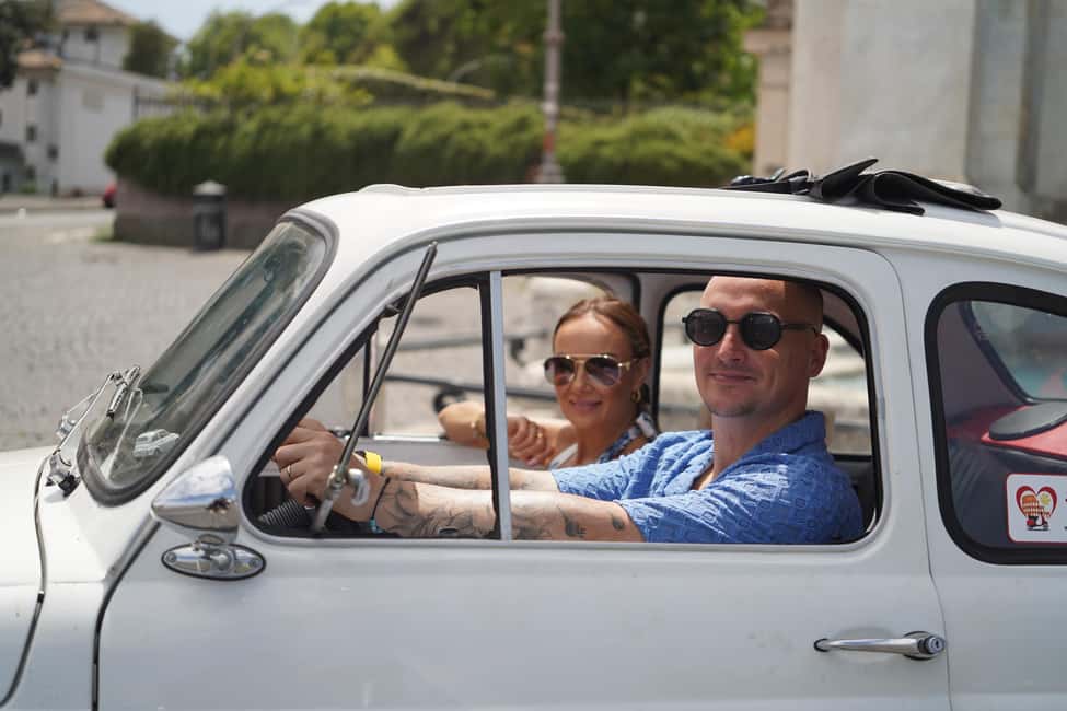 Professional Photoshoot with most Classic Fiat500 of Rome - Entering the classic Fiat 500 experience in central Rome