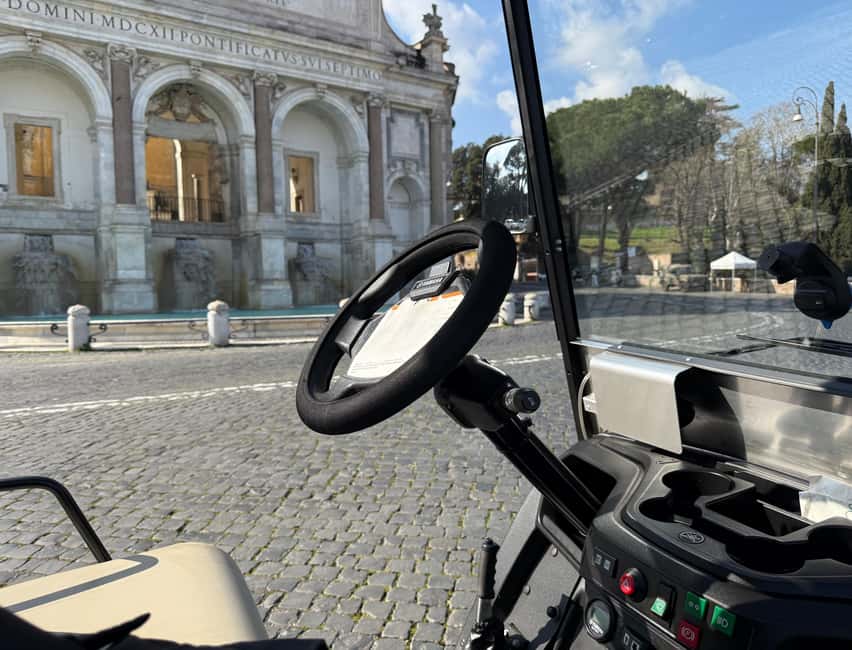 Roma: Golf Cart Night Tour - Trevi Fountain after dark: photo time plus real breathing room