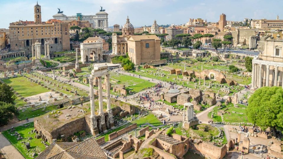 Rome: 1-Day City Highlights & Colosseum Private Guided Tour - Roman Forum and Palatine Hill: views you feel in your legs