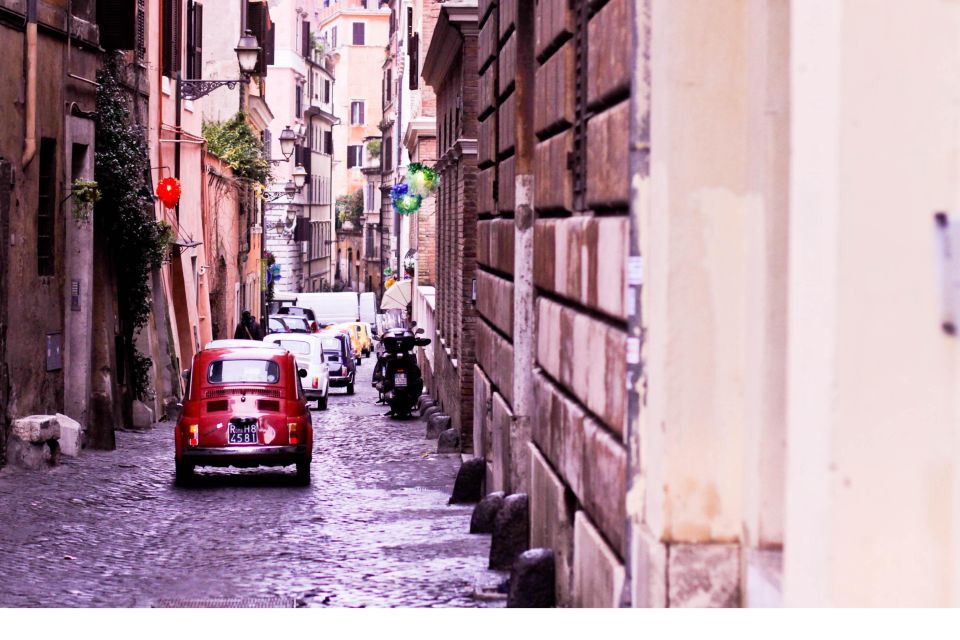 Rome: 3-Hour City Tour by Vintage Fiat 500 - Seven Hills viewpoints: Aventine Hill and the Janiculum for dome-and-rooftop views