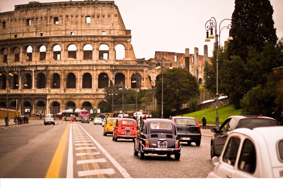 Rome: 3-Hour City Tour by Vintage Fiat 500 - Behind the wheel: manual clutch, small car comfort, and sunroof views