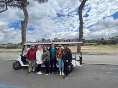 Rome: 4 Hour Electric Golf Cart Tour with Hotel Pickup - Pickup, First Contact, and Where the Tour Starts