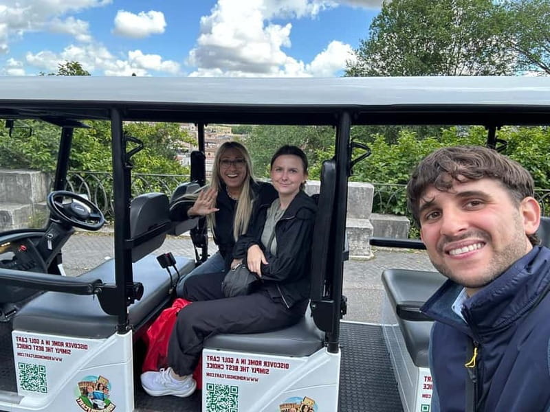 Rome: 4 hours Deluxe Golf cart Personalised Sightseeing tour - Hotel pickup, meeting point, and how the day starts