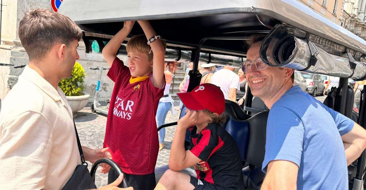 Rome: 7 Hour Full City Tour in Golf Cart with Catacombs - Circus Maximus and Colosseum: Views From the Best Angle Possible