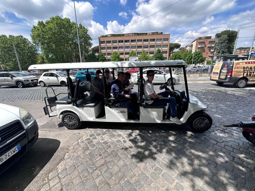 Rome: 7 Hour Full City Tour in Golf Cart with Catacombs - Piazza Navona, Aventine Hill, and the Roman Neighborhood Rhythm