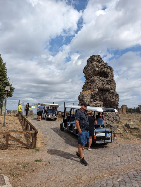 Rome: Appian Way & Catacombs Golf Cart Shared Tour - Golf cart logistics: starting at Via Appia Antica, 60