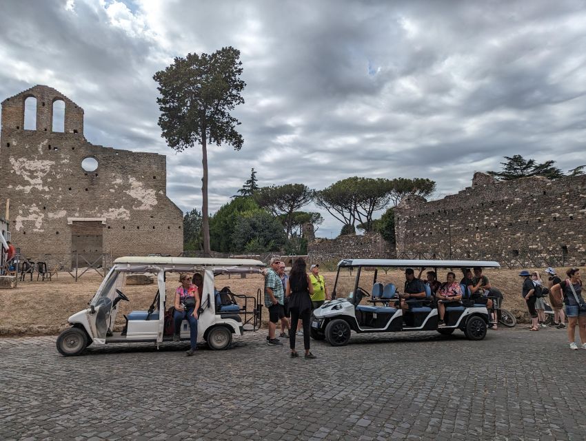Rome: Appian Way & Catacombs Golf Cart Shared Tour - Price and value for a 3-hour Appian Way tour