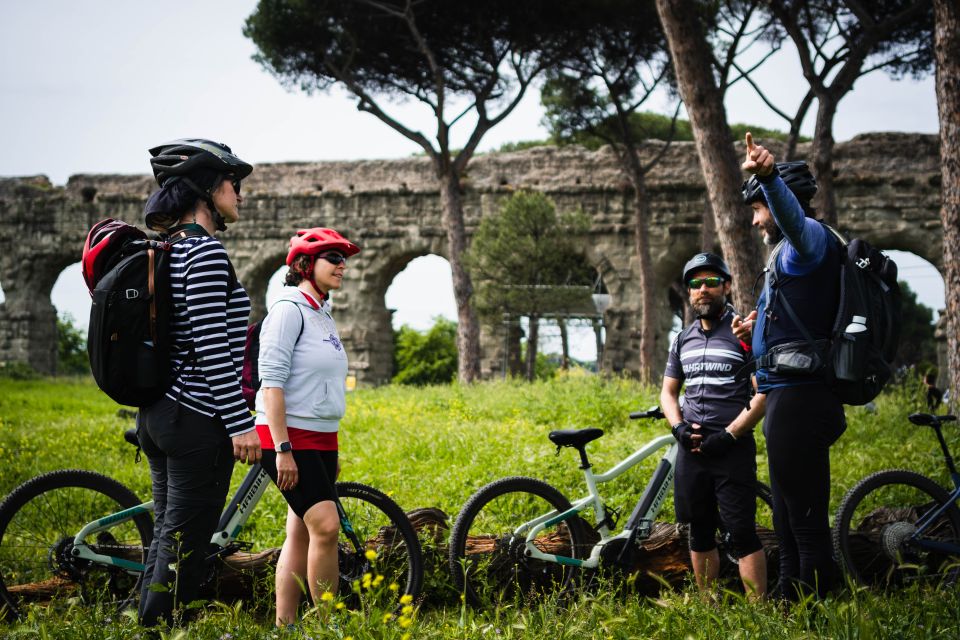 Rome: Appian Way Guided Tour on E-Bike with italian Aperitif - Villa dei Quintili and the ride through open air