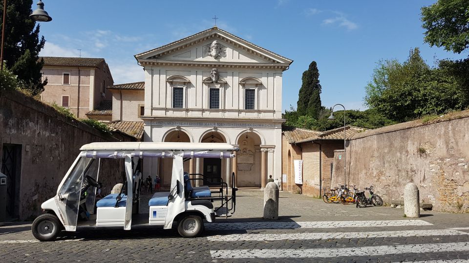 Rome: Appian Way Private Tour by Golf Cart -Official Partner - Riding the ancient road: cobblestones, chariot traces, and real photo stops