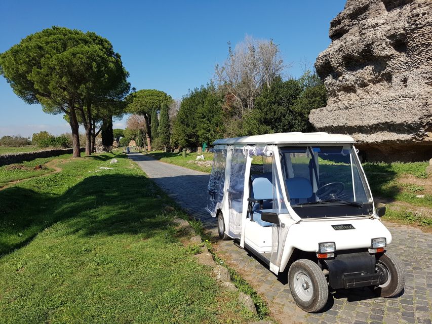 Rome: Appian Way Private Tour by Golf Cart -Official Partner - The optional Catacombs of San Sebastiano: when to add it