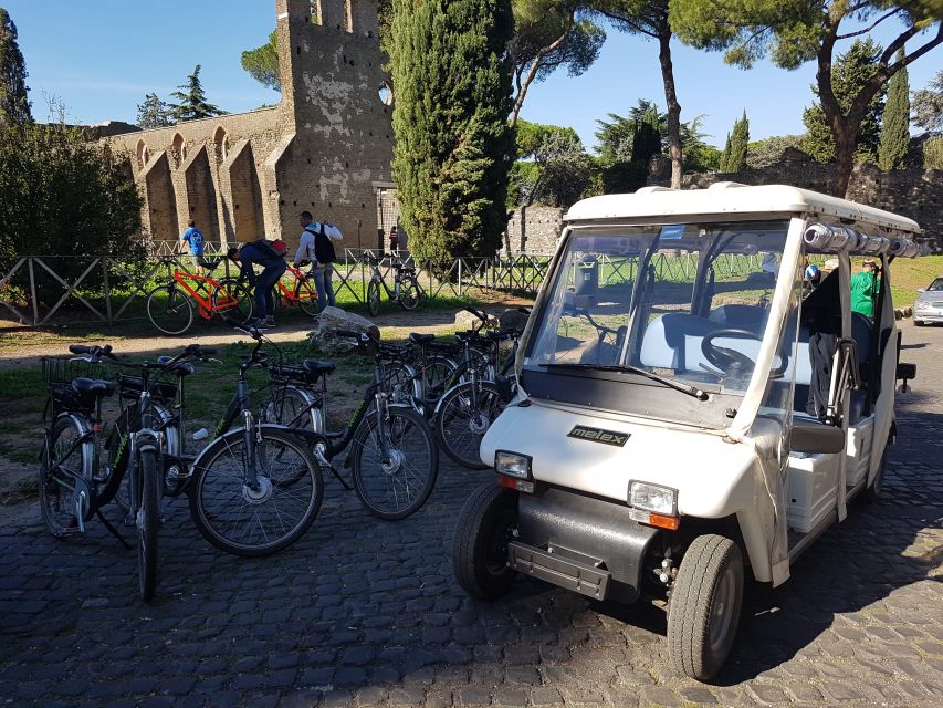 Rome: Appian Way Private Tour by Golf Cart -Official Partner - Pricing: what $339.86 buys you for up to 2 people