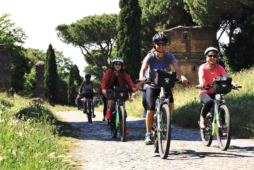 Rome: Appian Way & Roman Aqueducts Guided E-Bike Tour - Caffarella Valley Park: calm riding in a quieter Roman setting