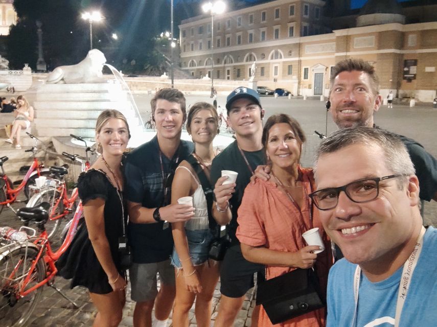 Rome at Night Bike Tour - Via Condotti and the Spanish Steps: a photo moment without the daytime fight