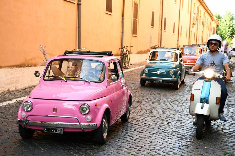 Rome: Aventine Hill Tour in Vintage Fiat 500 Convoy - What the ride feels like: comfort, photos, and practical limits