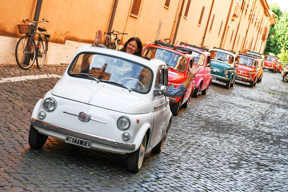 Rome: Aventine Hill Tour in Vintage Fiat 500 Convoy - The guide experience: stories plus real Rome angles