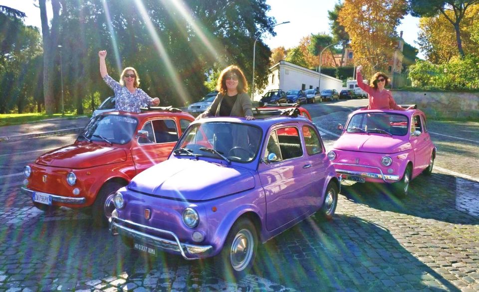 Rome: Aventine Hill Tour in Vintage Fiat 500 Convoy - Price and value: is $164.26 worth it?