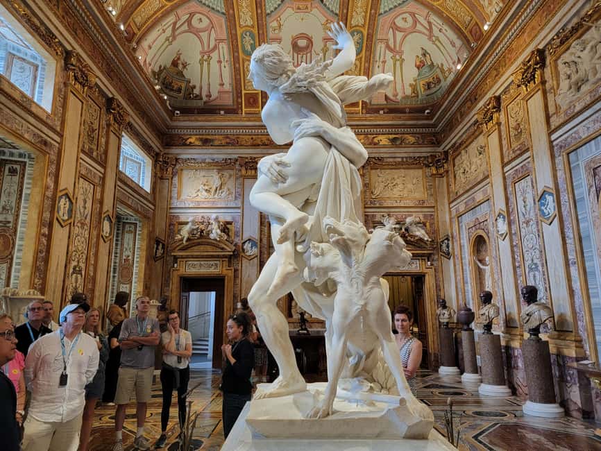 Rome: Borghese Gallery Guided Small Group Tour - The gallery walk: Bernini, Caravaggio, Raphael, and the stories behind them