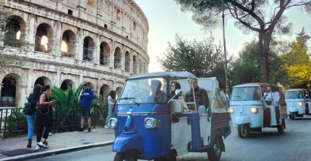 Rome by Ape Calessino - Colosseum-area views and the Roman street feel
