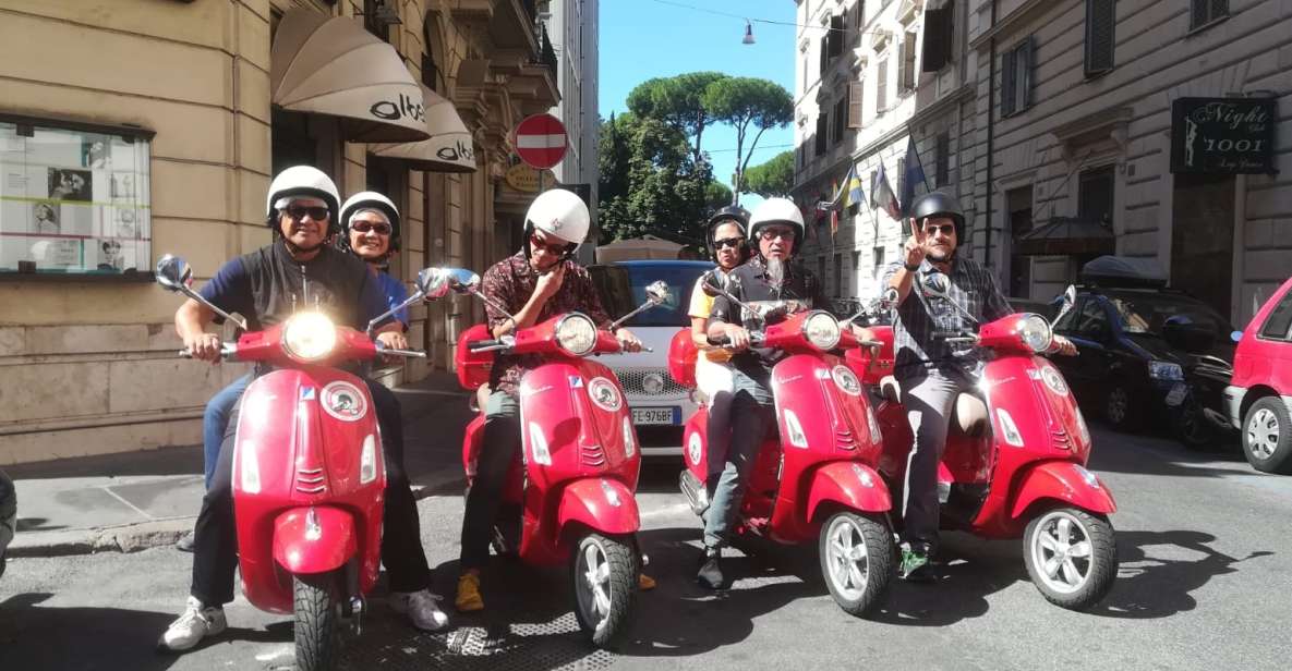 Rome: City Highlights Vespa Tour with Driver - Getting started: hotel pickup and a quick check-in