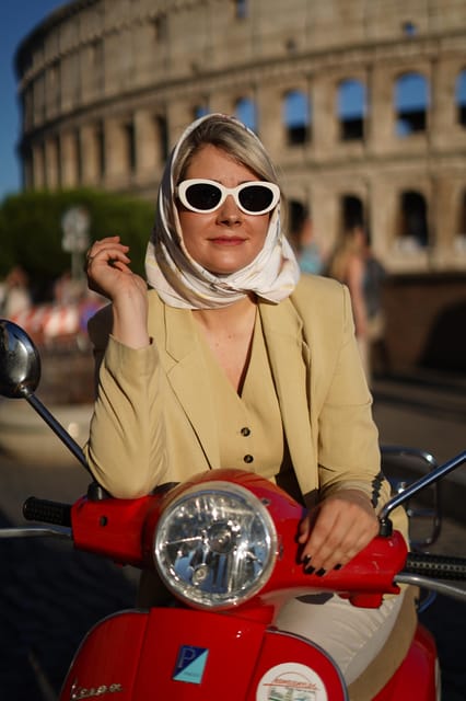 Rome: City Tour by Vespa with Aperol Spritz - Colosseum Photo Stop: Icon in 15 Minutes