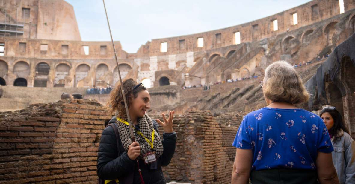 Rome: Colosseum, Arena & Ancient City Guided Tour - Colosseum tour: from the stands to what gladiators actually faced