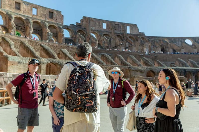 Rome: Colosseum Arena Floor Access & Roman Forum Tour - Stop 1: The walk in, then the Colosseum arena hour