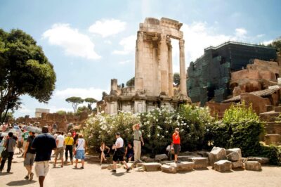 Rome: Colosseum, Forum, Palatine Hill Entry & Audioguide App - Entering the Colosseum: strict time slots and airport-style security