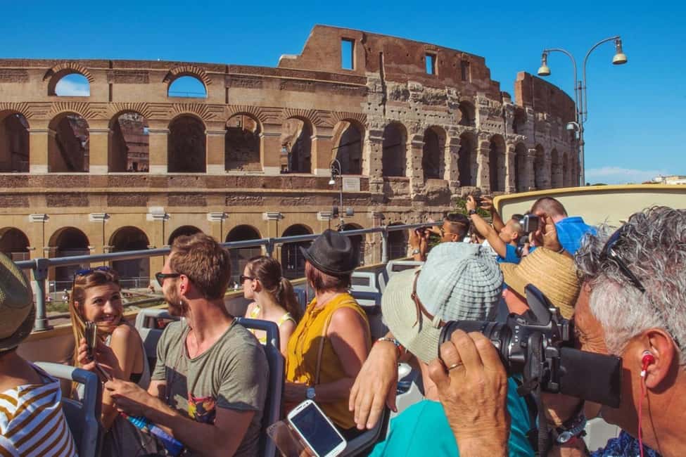 Rome: Colosseum, Roman Forum, Palatine Hill & Hop-on Hop-off - Entering the Colosseum complex: Colosseum, Roman Forum, Palatine Hill