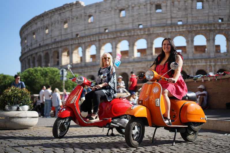 Rome: Hidden Gems Guided Vespa Tour with Photos - Meet Your Vespa Near the Colosseum