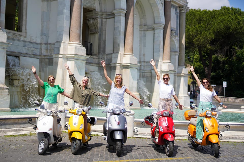 Rome: Hidden Gems Guided Vespa Tour with Photos - Ending Near Piazza Venezia (Then Back to Where You Started)