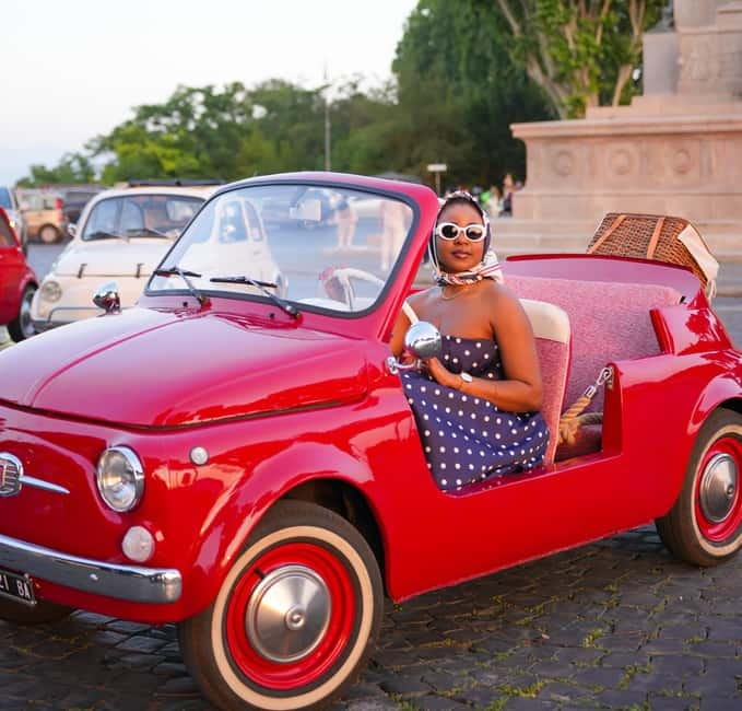 Rome in a Fiat Jolly: Exclusive Vintage Ride & Photo Tour - Giardino degli Aranci: Orange-Garden Views, Photos, and a Quick Tasting