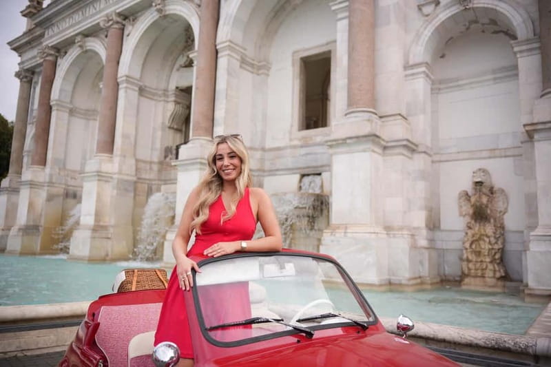 Rome in a Fiat Jolly: Exclusive Vintage Ride & Photo Tour - Fontana dell’Acqua Paola: A Photo Stop With Time to Look Around