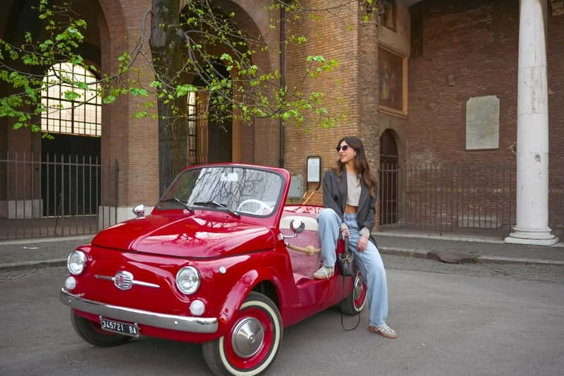 Rome in a Fiat Jolly: Exclusive Vintage Ride & Photo Tour - Trastevere Quick Glance and Castel Sant’Angelo Moments