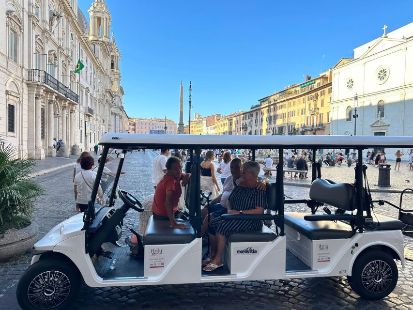 Rome: Private Golf Cart City Highlights Tour - Piazza Venezia, Piazza Navona, Piazza di Spagna: the Rome postcard triad