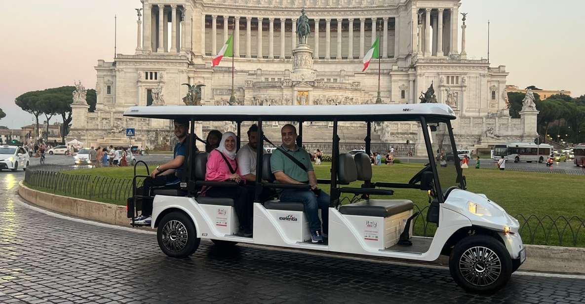 Rome: Private Golf Cart City Highlights Tour - Price and value: what $864.99 per group really means