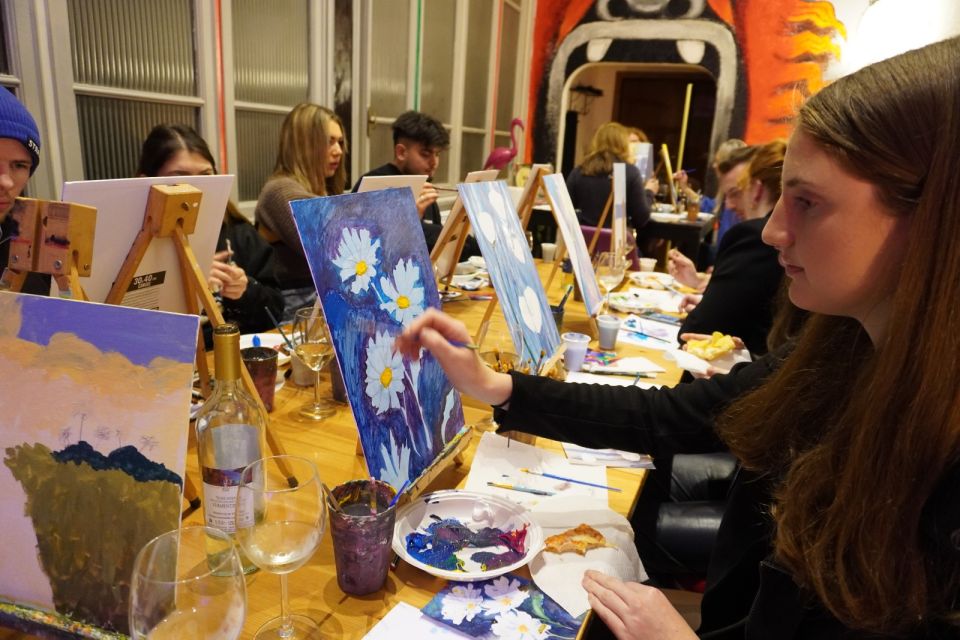 Rome: Wine and Paint Experience in Piazza Navona - The Painting Part in Plain English: Canvas, Guidance, and Choice