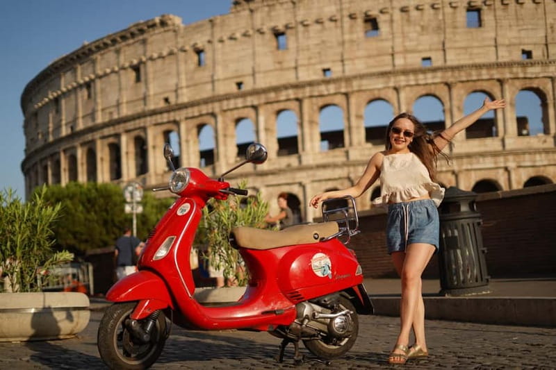 Vespa city tour in Rome with two different routes - Giardino degli Aranci: the 15-minute viewpoint stop that changes your whole trip